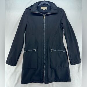 Michael Kors Black Winter Jacket Mid Length Zip Closure and Pockets Women’s S